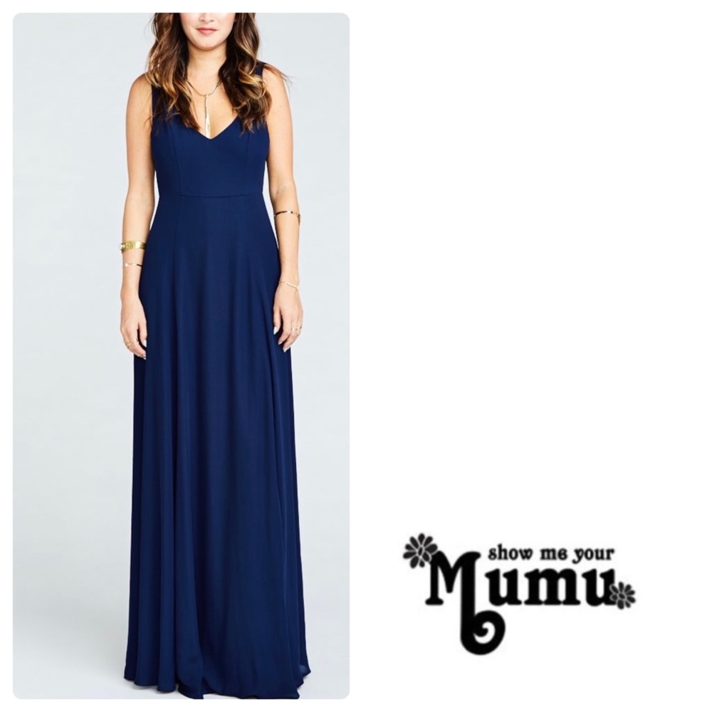 SMYM Jenn Maxi in Rich Navy Crisp